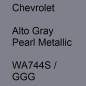 Preview: Chevrolet, Alto Gray Pearl Metallic, WA744S / GGG.